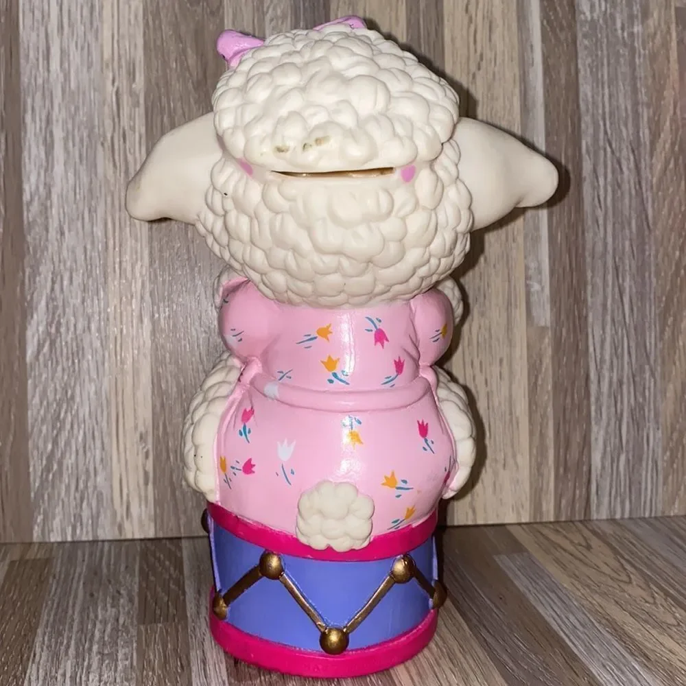 Lamb Chop plastic piggy bank By Happiness Express Vintage Shari Lewis puppet